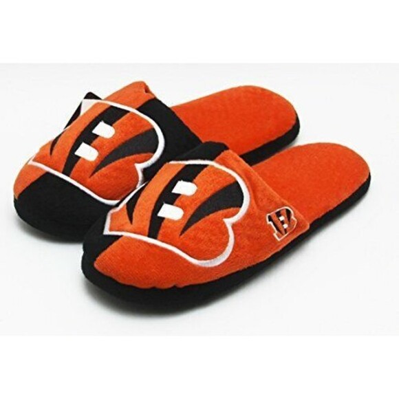 NFL Cincinnati Bengals Men's Slip On Slippers Size MEDIUM 9-10 - Picture 1 of 1